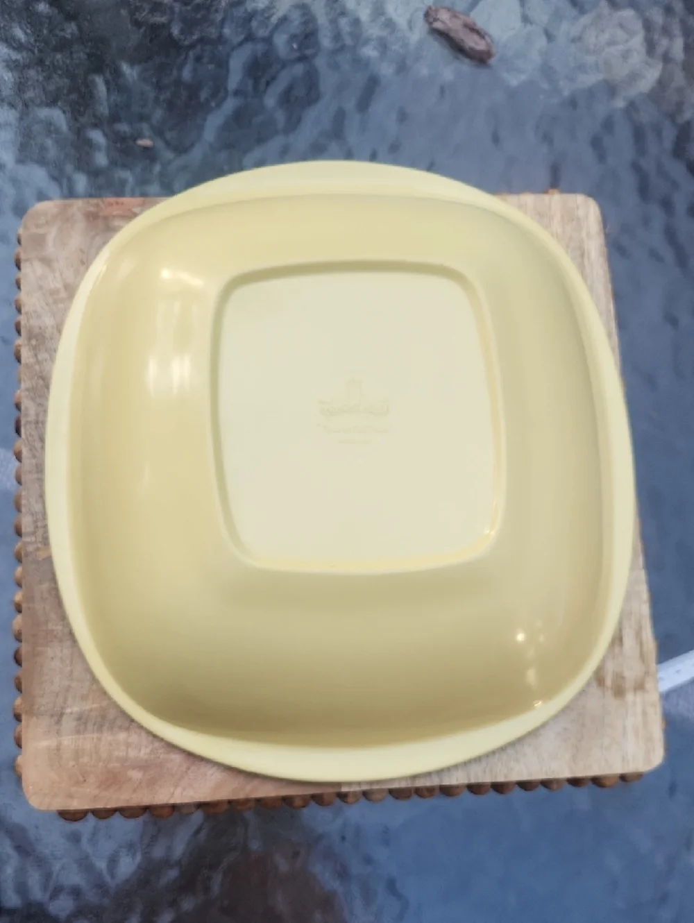 Vintage Yellow Melmac Shallow Kitchen Bowl - MCM / Grandmacore